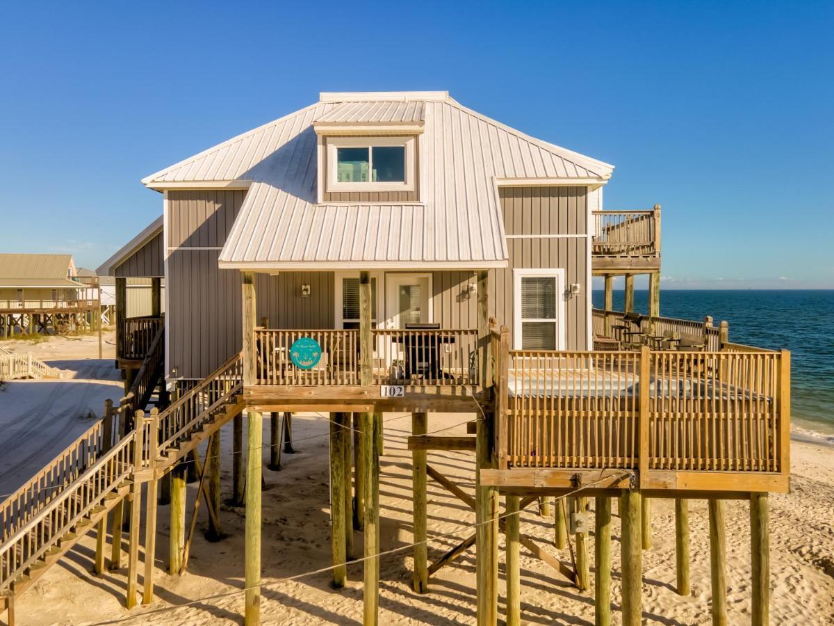 Strand Castle - Gulf Front! An Ideal Layout With Game Room, Small Private Pool, And Roof Top Crow'S Nest! Home Дофин-Айленд Экстерьер фото