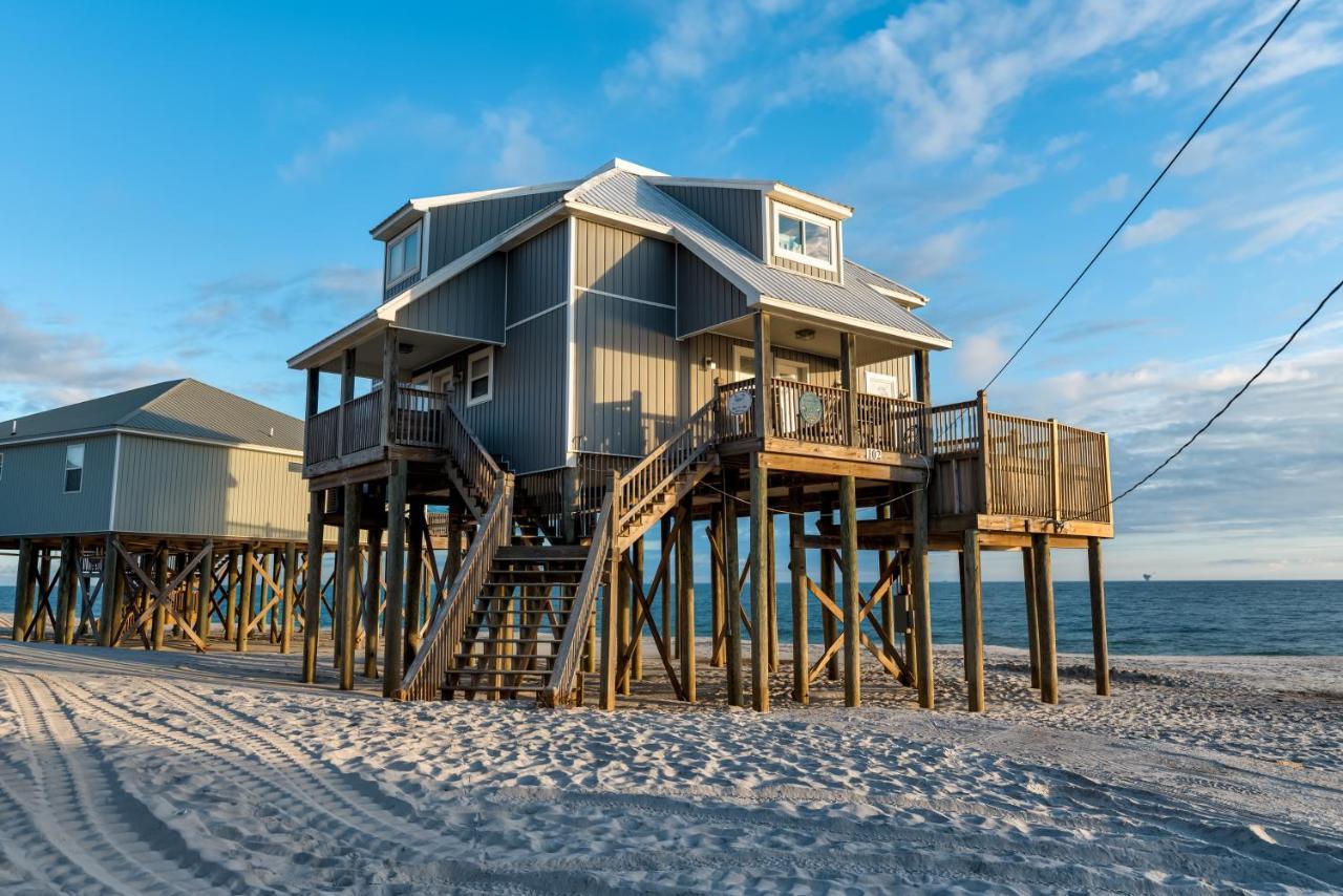 Strand Castle - Gulf Front! An Ideal Layout With Game Room, Small Private Pool, And Roof Top Crow'S Nest! Home Дофин-Айленд Экстерьер фото